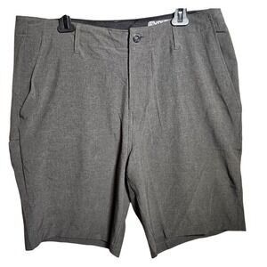 Volcom Surf & Turf Hybrid Shorts Mens 36 Charcoal Grey 4-Way Stretch Boardshorts